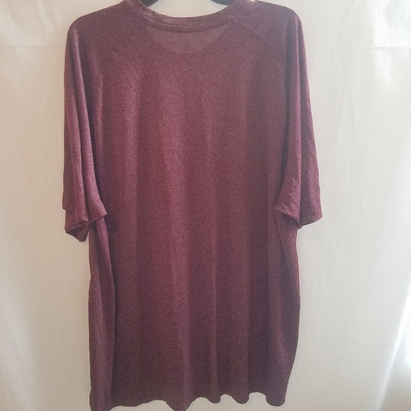 Adidas Mens 2XL Like New University Shirt Maroon - Picture 4 of 5